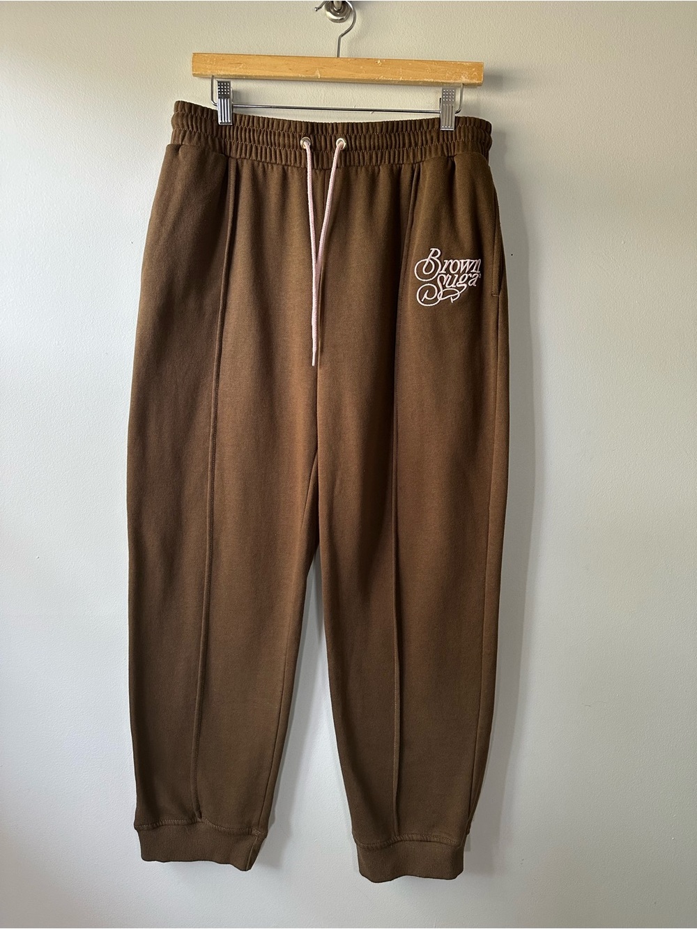 Legendary rootz Chocolate Brown Suga Fleece Jogger Pants Sz L Baddy 90’s Lounge